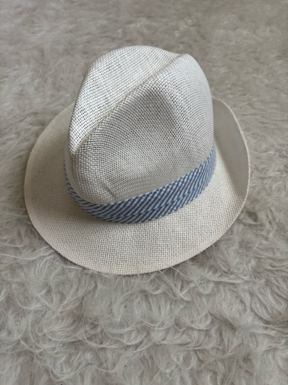 Janie and Jack Toddler Boy Nautical, Coastal, Preppy Cream Fedora